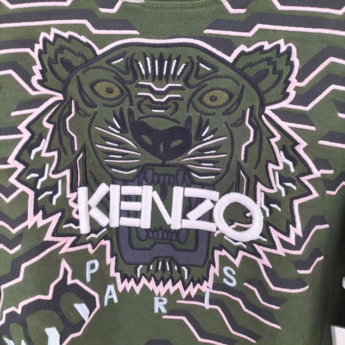 ケンゾーパリス KENZO PARIS Geo Tiger Relaxed Sweatshirt ジオ タイガー クルーネックスウェット レディース JPN:S