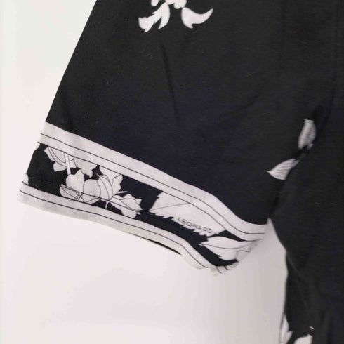 レオナールスポーツ LEONARD SPORT フラワー柄プリント クルーネックTシャツ レディース import:S