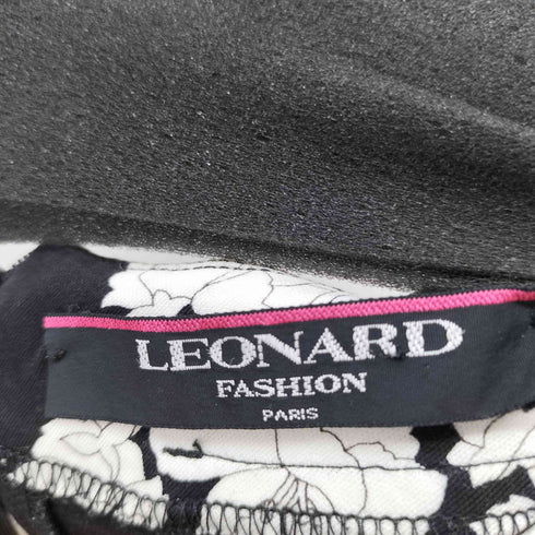 レオナールスポーツ LEONARD SPORT フラワー柄プリント クルーネックTシャツ レディース import:S