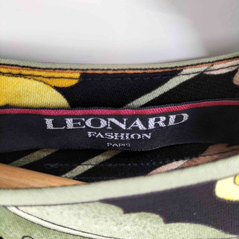 レオナール LEONARD フラワープリント ロングスリーブTシャツ レディース JPN:L