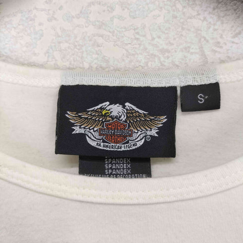 ハーレーダビッドソン HARLEY-DAVIDSON フロントワッペンチビTシャツ Y2K レディース JPN:S