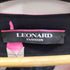 レオナール LEONARD フラワープリント ロングカーディガン 金ボタン 肩パッド レディース JPN:40