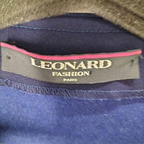 レオナール LEONARD フラワープリント ロングカーディガン 肩パッド レディース JPN:L