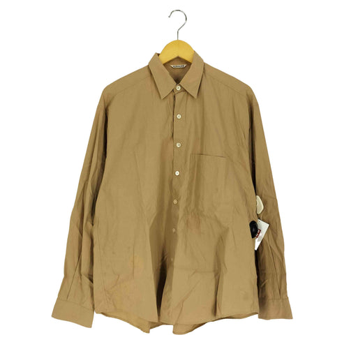 オーラリー AURALEE WASHED FINX TWILL BIG SHIRTS ウォッシュド フィンクス ツイル ビッグ シャツ メンズ JPN:4