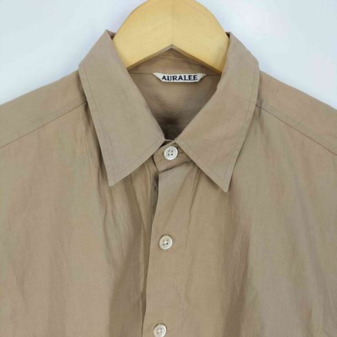 オーラリー AURALEE WASHED FINX TWILL BIG SHIRTS ウォッシュド フィンクス ツイル ビッグ シャツ メンズ JPN:4