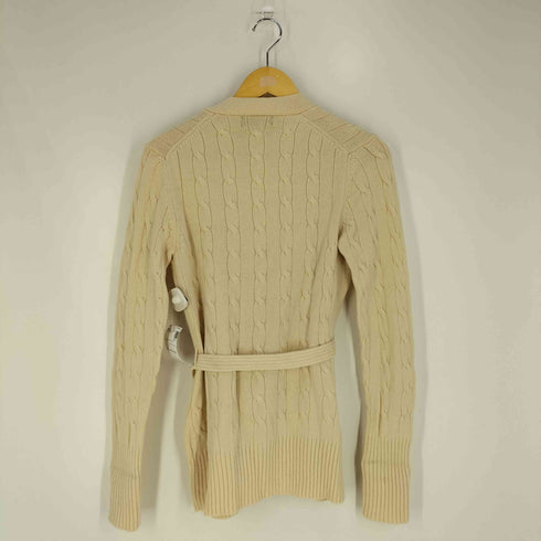 ブルックスブラザーズ BROOKS BROTHERS ウール ベルテッド ケーブルニット カーディガン レディース import:M