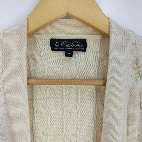 ブルックスブラザーズ BROOKS BROTHERS ウール ベルテッド ケーブルニット カーディガン レディース import:M