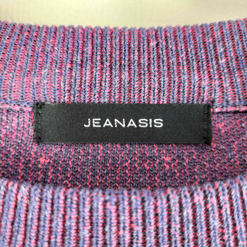ジーナシス JEANASIS 23AW 12G Wジャガードボリュームスリーブプルオーバー レディース FREE