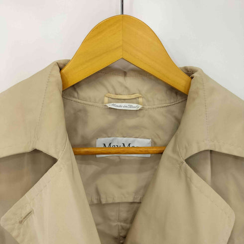 マックスマーラ MAX MARA 白タグ シェルボタン トレンチコート レディース JPN:38