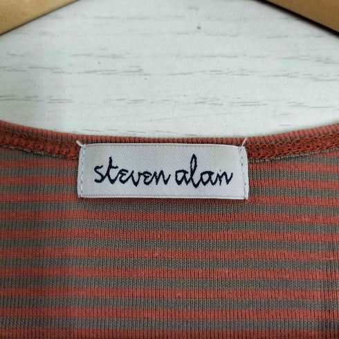 スティーブンアラン Steven Alan ボーダー ロングスリーブTシャツ レディース