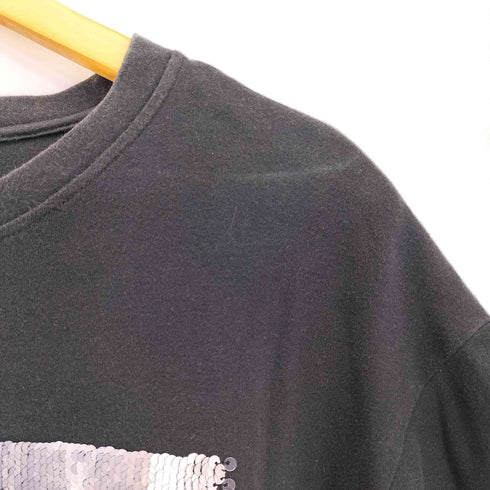 ターク TAAKK 18SS スパンコール ボックスロゴ クルーネックTシャツ メンズ JPN:3