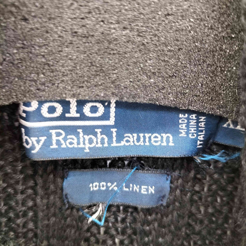 ポロバイラルフローレン Polo by RALPH LAUREN 90S リネン100% ローゲージ タートルネックニット L/S メンズ JPN:XL