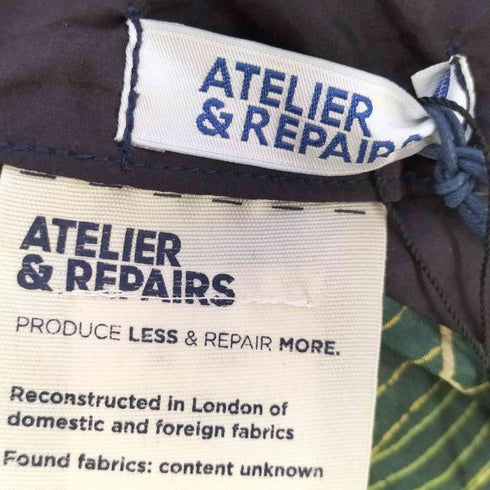 ATELIER&REPAIRS イギリス製 総柄 リメイク パッチワーク ストール メンズ