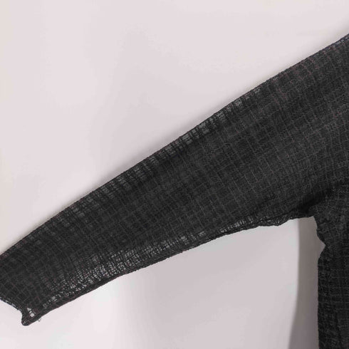 ニードルズ Needles L/S U neckTee Nylon tulle Plaid Emb メンズ JPN:L