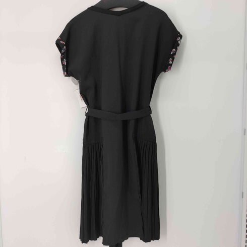 フレッドペリー FRED PERRY Boat Neckline Dress プリーツワンピース レディース US:10