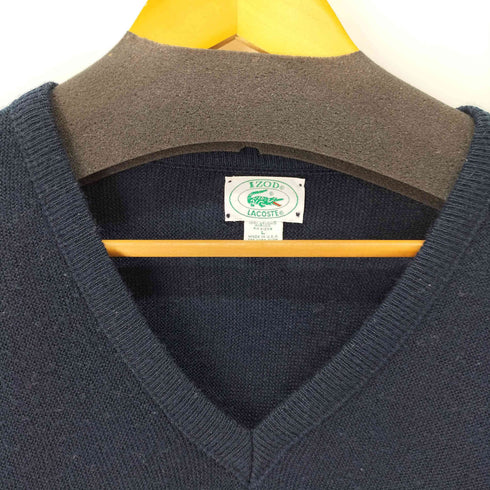 アイゾッドラコステ IZOD LACOSTE 80-90S MADE IN USA Vネックアクリルニット メンズ import:L