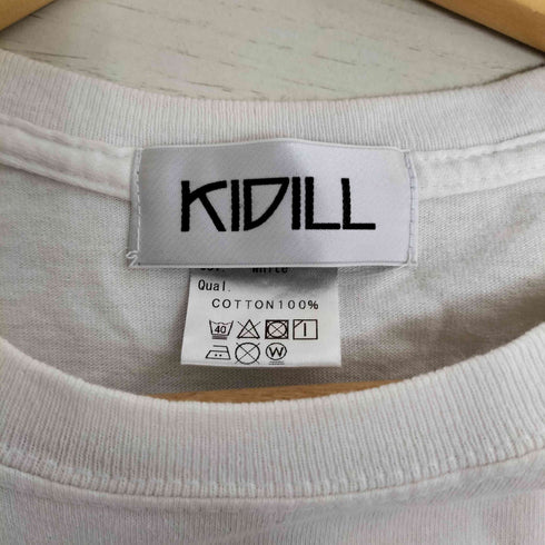 キディル KIDILL バンドプリント Tシャツ メンズ FREE