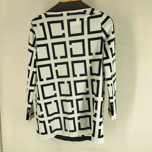ピエールカルダン pierre cardin 総柄 変形 ラップ ニット トップ レディース FR:40