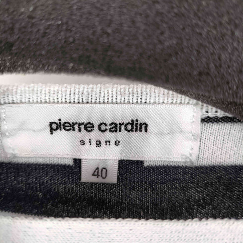 ピエールカルダン pierre cardin 総柄 変形 ラップ ニット トップ レディース FR:40