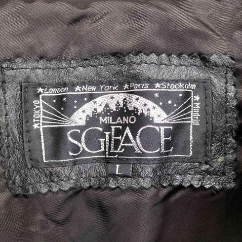 MILANO SGLEACE リアルレザートレンチコート メンズ
