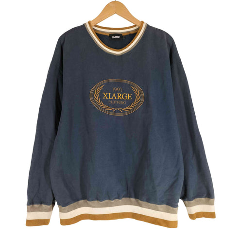 エクストララージ XLARGE 21AW RIB LINE CREWNECK SWEAT メンズ import:M