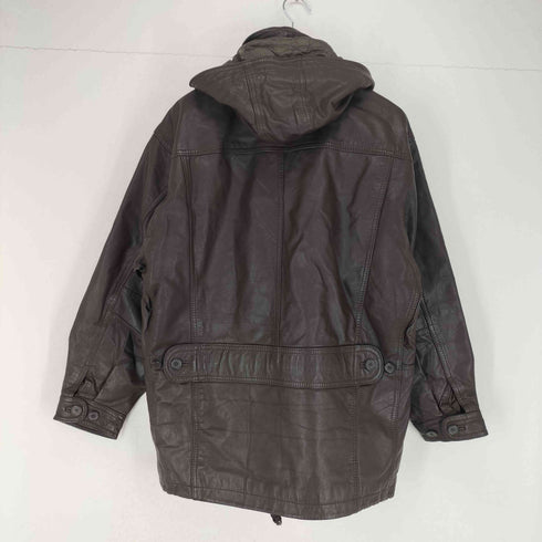 O HENRY カウレザーフーディージャケット メンズ JPN:L