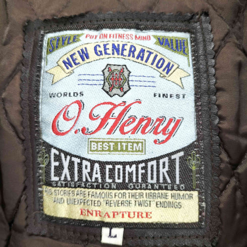 O HENRY カウレザーフーディージャケット メンズ JPN:L