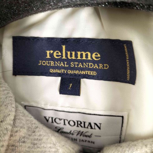 ジャーナルスタンダードレリューム JOURNAL STANDARD relume VICTORIAN ナイロン混 ウール ダウン コート レディース JPN:1