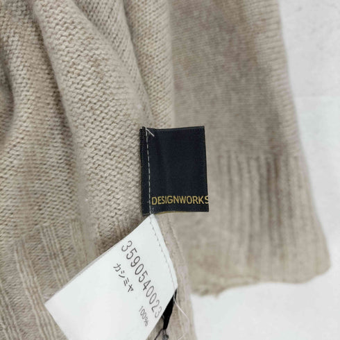 デザインワークス DESIGNWORKS カシミヤ100 アシンメトリーニット レディース 38