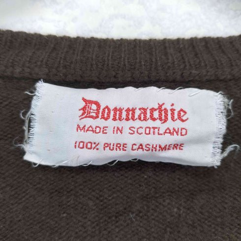 DONNACHIE MADE IN SCOTLAND PURE CASHIMERE Vネックニット レディース