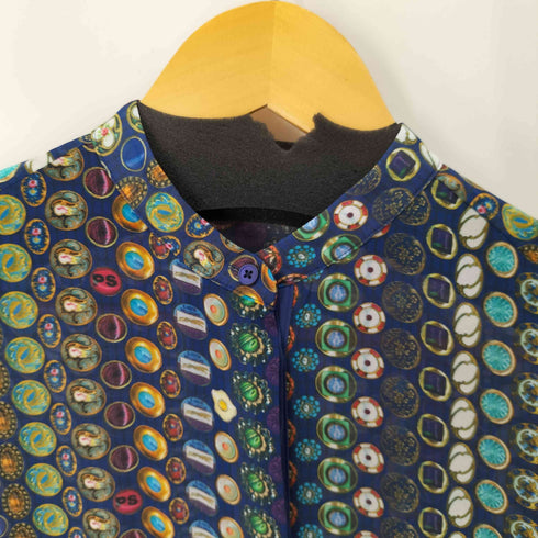 ピーエスポールスミス PS Paul Smith ボタン柄 シアーワンピース レディース EUR:40