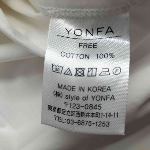ヨンファ YONFA コクーンシャツワンピース レディース FREE