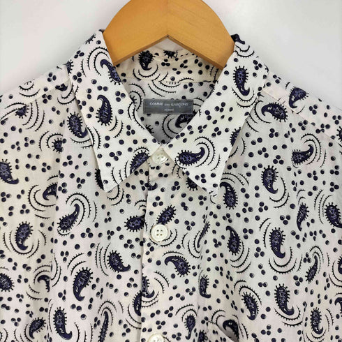 コムデギャルソンオム COMME des GARCONS HOMME 田中オム ペイズリー コットン レギュラーカラーシャツ メンズ
