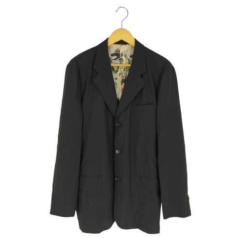 コムデギャルソンオム COMME des GARCONS HOMME 田中オム 裏地アロハ ウール 3B テーラードジャケット メンズ JPN:M