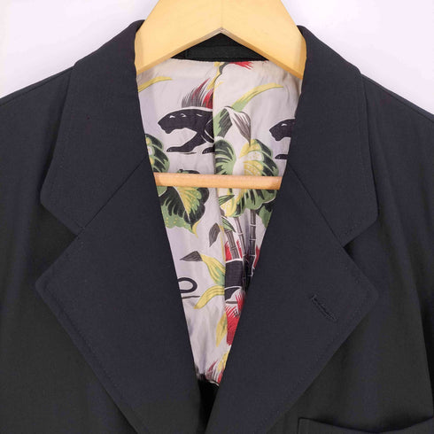 コムデギャルソンオム COMME des GARCONS HOMME 田中オム 裏地アロハ ウール 3B テーラードジャケット メンズ JPN:M