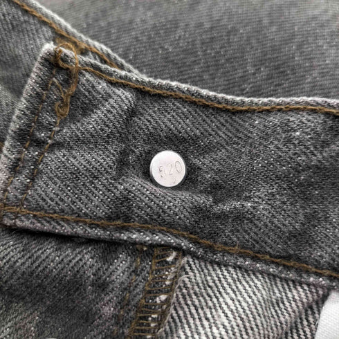 リーバイス Levis 80S USA製 501 ボタン裏 520 刻印 エルパソ工場 ハチマル 内股シングル ボタンフライ 先染め ブラック デニム パンツ 1988年製 メンズ W31 L34