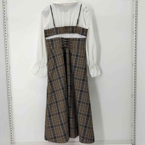 ダズリン dazzlin キャミレイヤードシャツワンピース レディース JPN:M