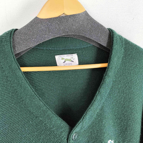 ザフォックスコレクション THE FOX COLLECTION 22AW 別注 ワンポイント 刺繍 アクリル カーディガン メンズ JPN:M