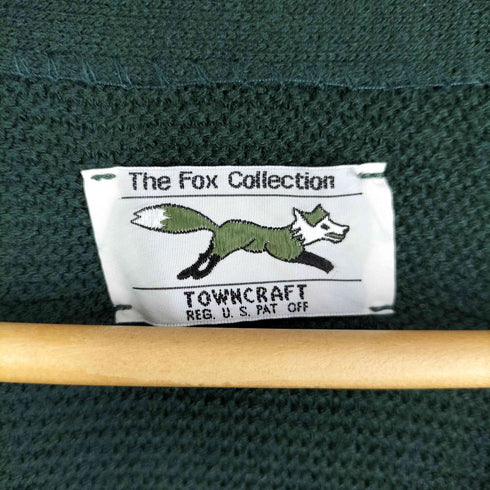 ザフォックスコレクション THE FOX COLLECTION 22AW 別注 ワンポイント 刺繍 アクリル カーディガン メンズ JPN:M