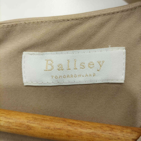ボールジー BALLSEY レーヨン混 ノースリーブ ワンピース レディース JPN:36