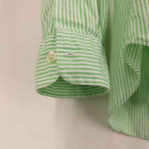 ラルフローレン RALPH LAUREN 00S ポニー刺繍 SLIM FIT ボタンダウン ストライプ L/S シャツ メンズ import:M