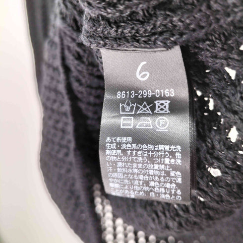 ロクビューティーアンドユースユナイテッドアローズ 6 BEAUTY & YOUTH UNITED ARROWS MESH LONG SLEEVE KNIT レディース FREE