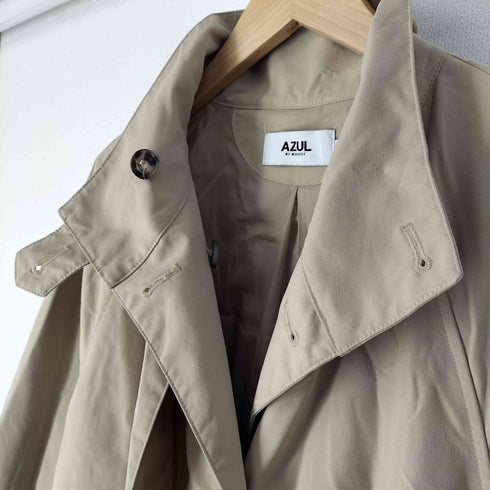 アズールバイマウジー AZUL by moussy 23SS SPRING STAND COLLAR TRENCH CT スプリングスタンド カラー トレンチ コート レディース JPN:M