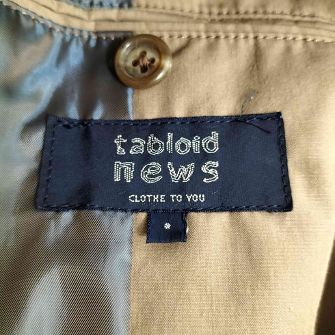 タブロイドニュース tabloid news 比翼ボタン チェスターコート メンズ JPN:1