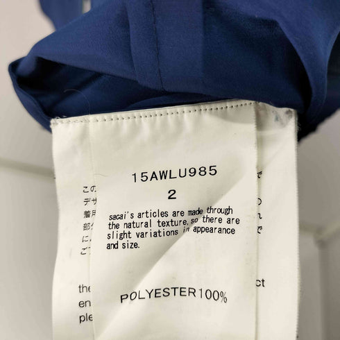 サカイラック sacai luck LONG SLEEVES PLEATED BACK SHIRTS レディース JPN:2
