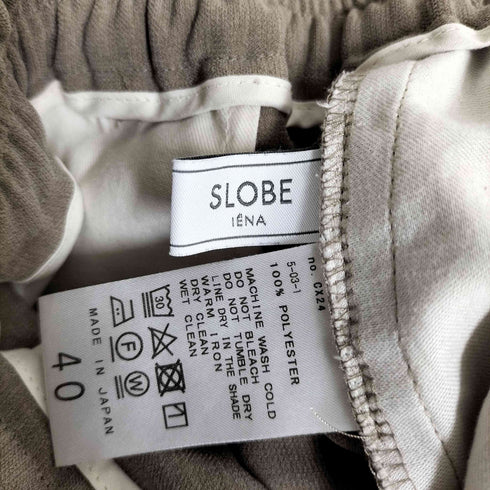 スローブイエナ SLOBE IENA センタープレスリラックスパンツ レディース 40