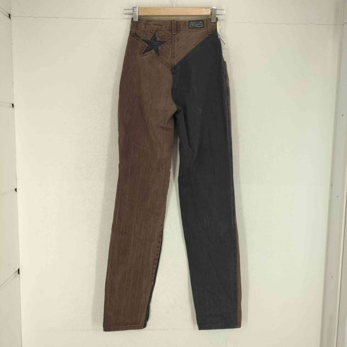 WESTERN ETHICS 切替ヘリンボーンデニムパンツ レディース