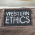WESTERN ETHICS 切替ヘリンボーンデニムパンツ レディース