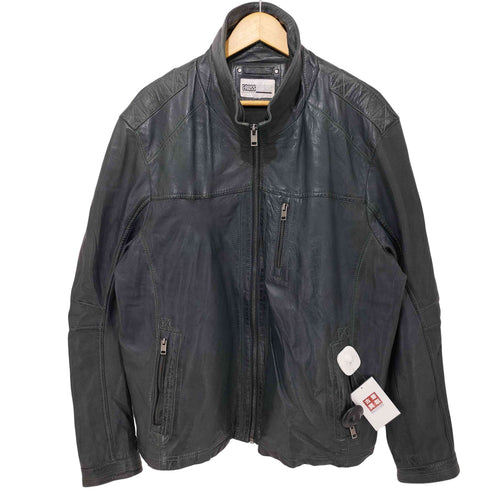 90-00S CROSS LINERS ハイネック ジップアップ レザージャケット メンズ