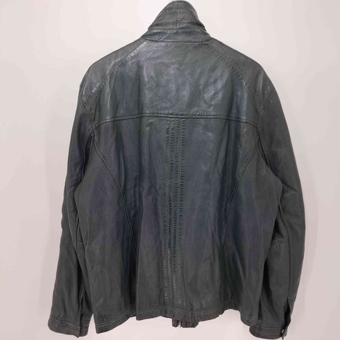 90-00S CROSS LINERS ハイネック ジップアップ レザージャケット メンズ